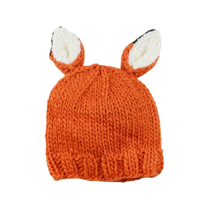 Fox Knit Hat - Orange