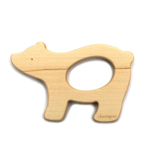 Wooden Polar Bear Teether