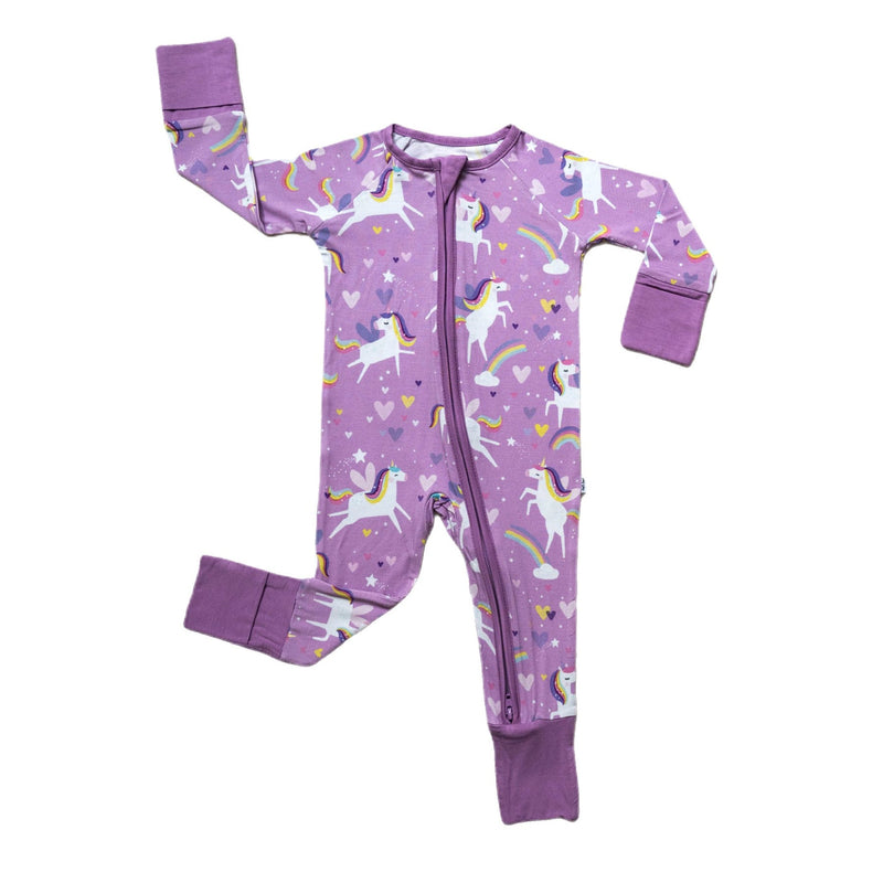 Little Sleepies Sienna's Unicorns Bamboo Zippy